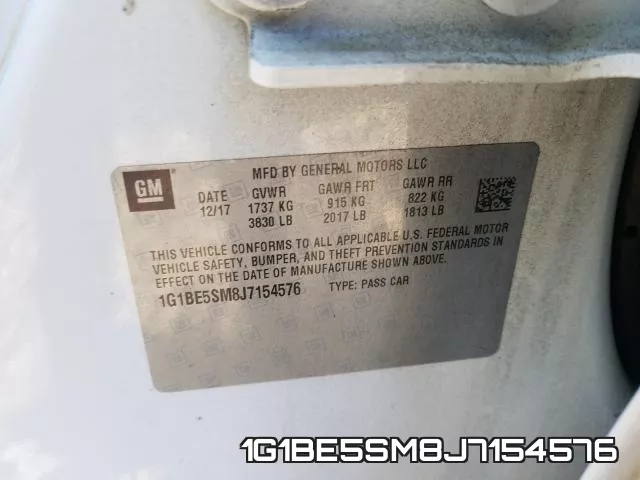 1G1BE5SM8J7154576 фото 2