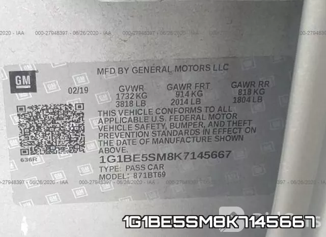1G1BE5SM8K7145667 фото 10