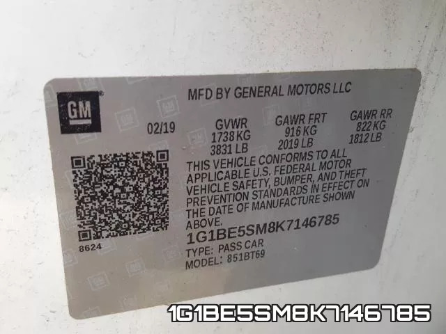 1G1BE5SM8K7146785 фото 2