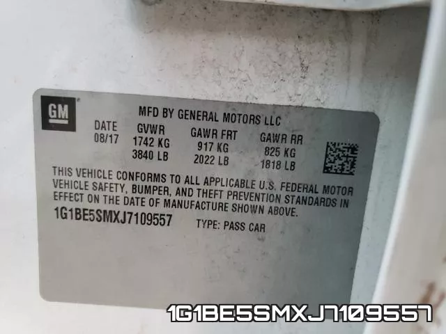 1G1BE5SMXJ7109557 фото 2