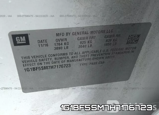 1G1BF5SM7H7176723 фото 10