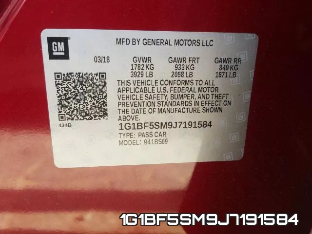 1G1BF5SM9J7191584 фото 2
