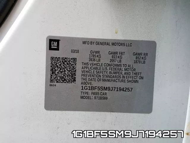 1G1BF5SM9J7194257 фото 2