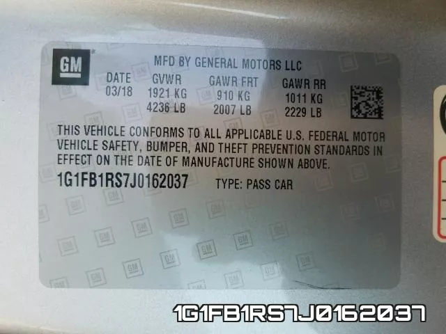 1G1FB1RS7J0162037 фото 2