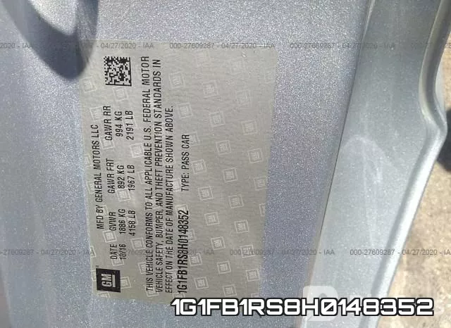 1G1FB1RS8H0148352 фото 10