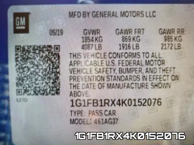 1G1FB1RX4K0152076 фото 2