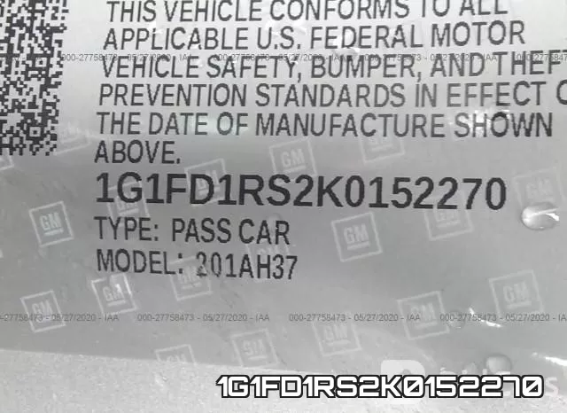 1G1FD1RS2K0152270 фото 10