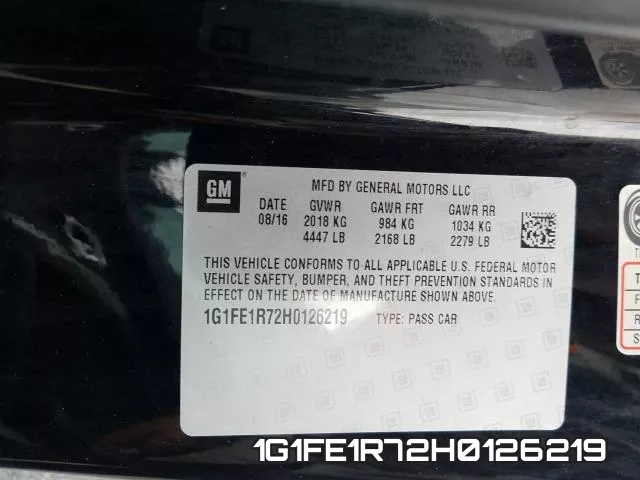 1G1FE1R72H0126219 фото 2