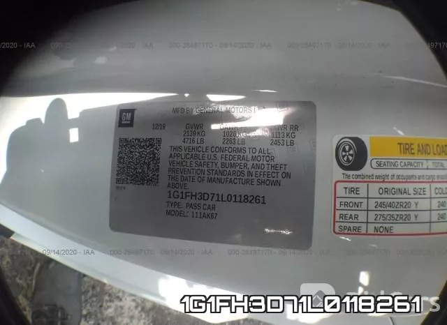 1G1FH3D71L0118261 фото 10