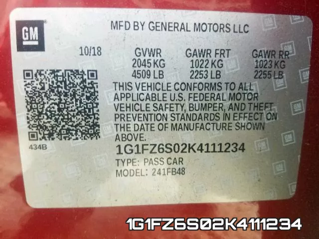 1G1FZ6S02K4111234 фото 2