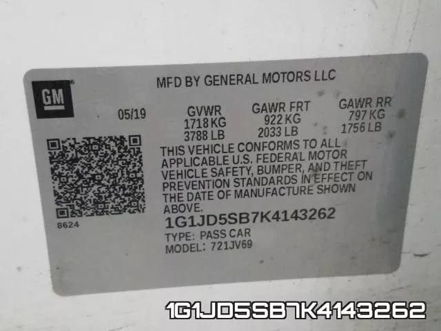 1G1JD5SB7K4143262 фото 2