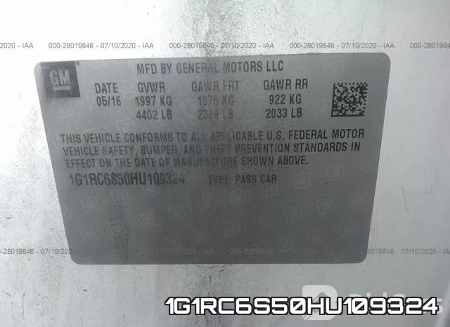 1G1RC6S50HU109324 фото 10