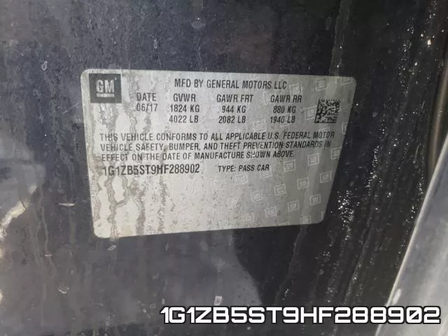 1G1ZB5ST9HF288902 фото 2