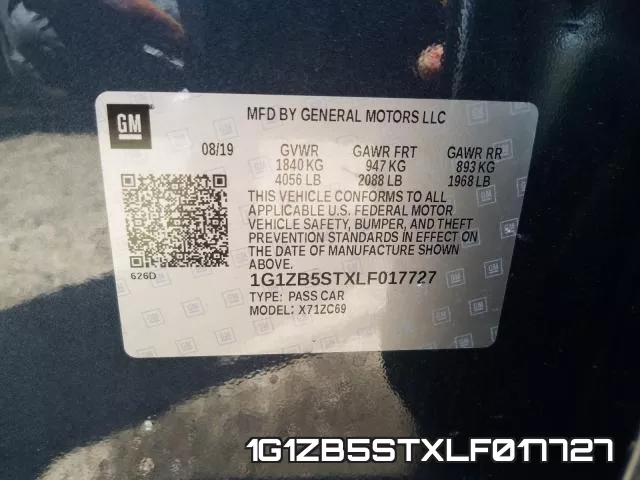 1G1ZB5STXLF017727 фото 2