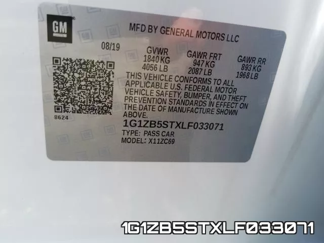 1G1ZB5STXLF033071 фото 2