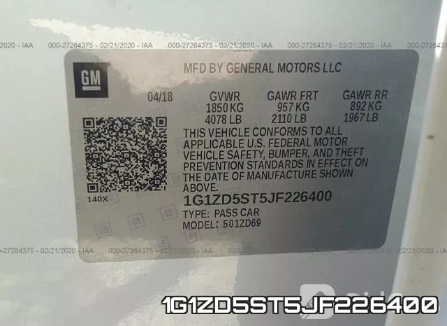 1G1ZD5ST5JF226400 фото 10