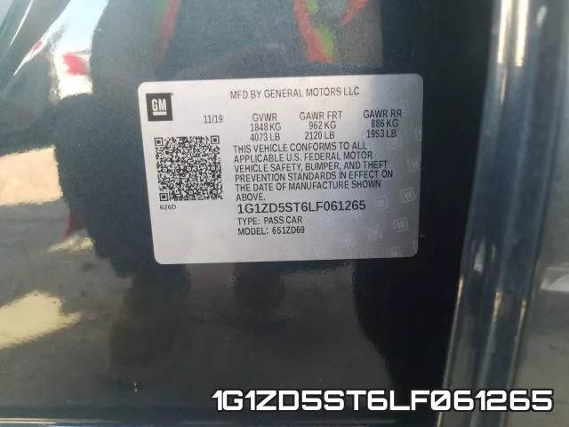 1G1ZD5ST6LF061265 фото 2