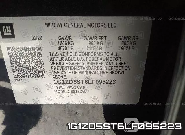1G1ZD5ST6LF095223 фото 10