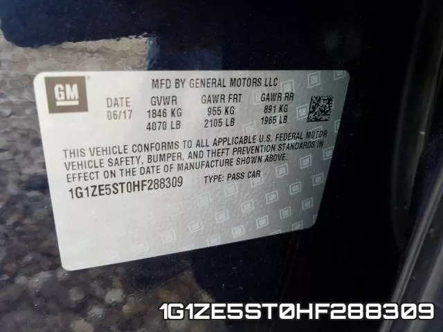 1G1ZE5ST0HF288309 фото 2