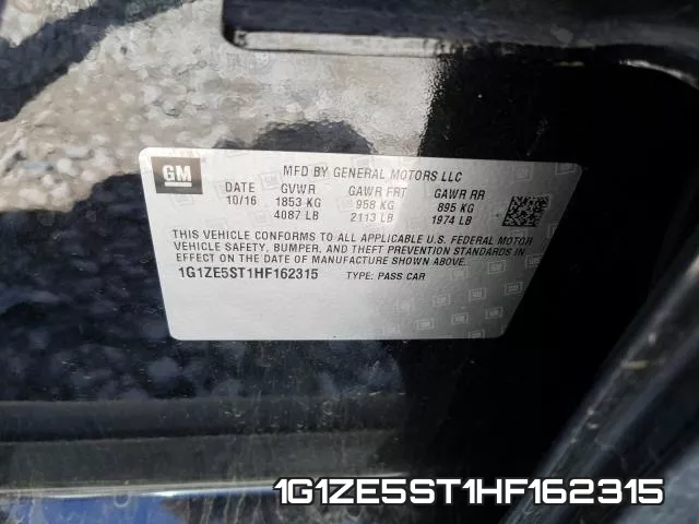 1G1ZE5ST1HF162315 фото 2