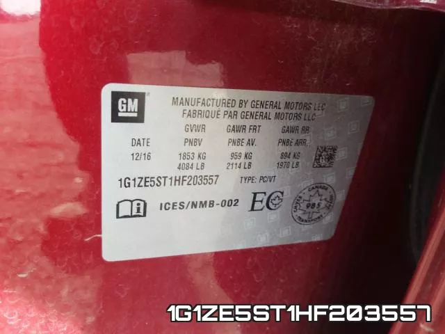 1G1ZE5ST1HF203557 фото 2