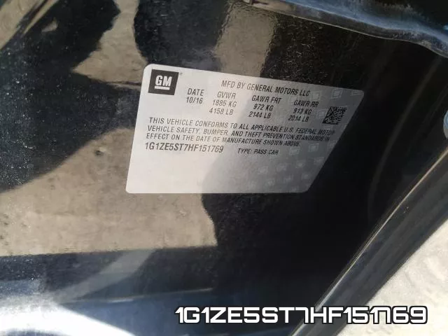 1G1ZE5ST7HF151769 фото 2