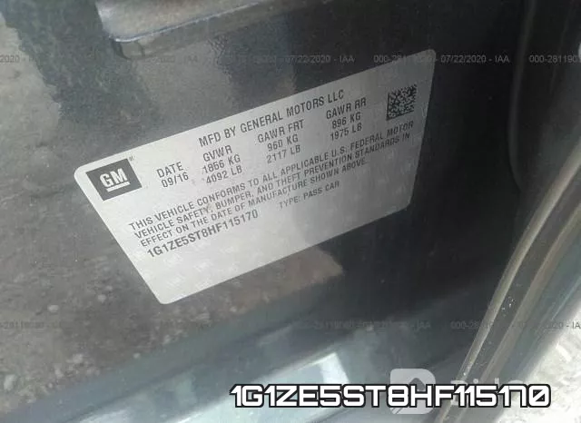 1G1ZE5ST8HF115170 фото 10