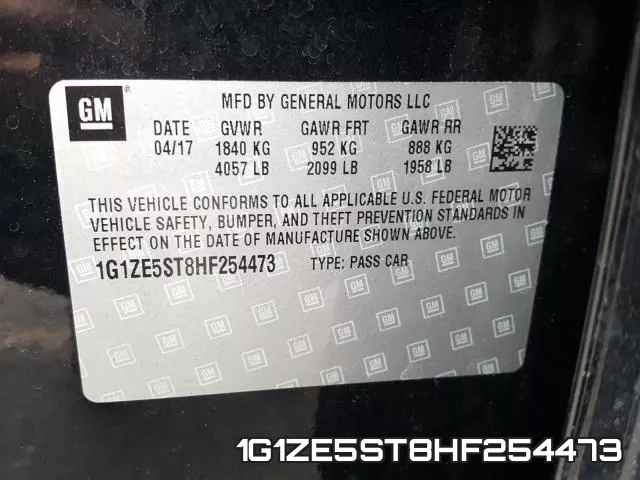 1G1ZE5ST8HF254473 фото 2