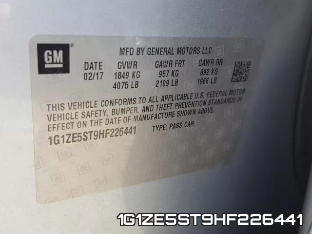 1G1ZE5ST9HF226441 фото 2