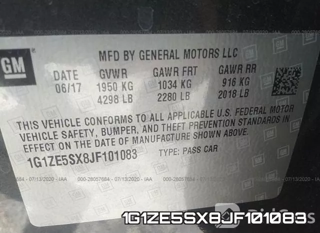 1G1ZE5SX8JF101083 фото 10