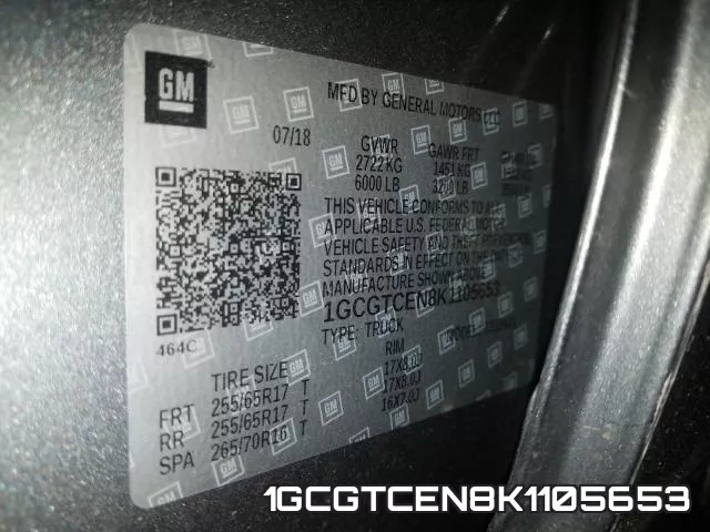 1GCGTCEN8K1105653 фото 2