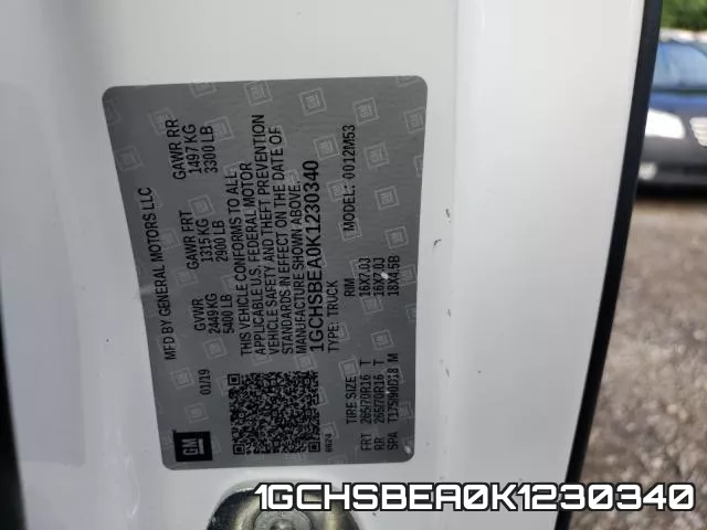 1GCHSBEA0K1230340 фото 2