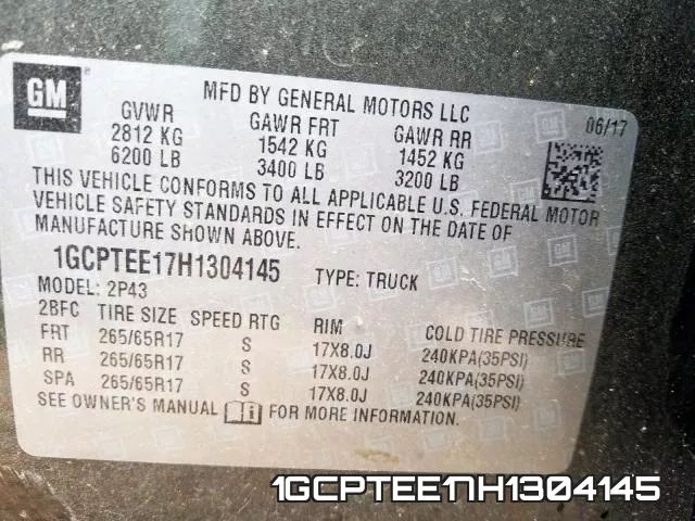 1GCPTEE17H1304145 фото 2