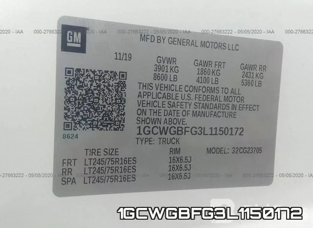 1GCWGBFG3L1150172 фото 10