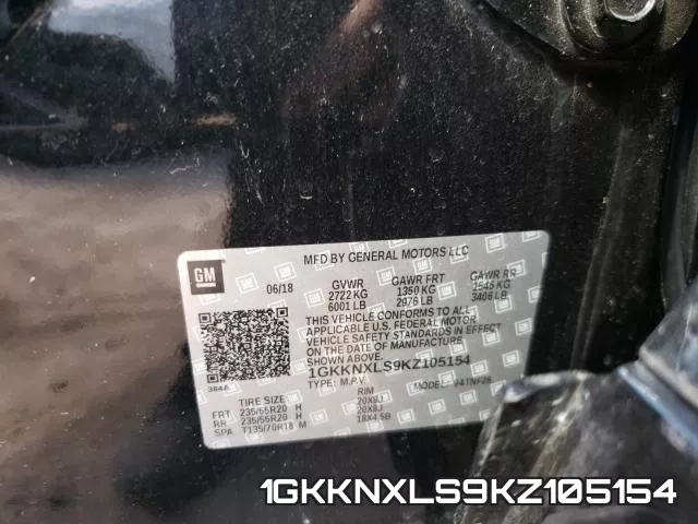 1GKKNXLS9KZ105154 фото 2