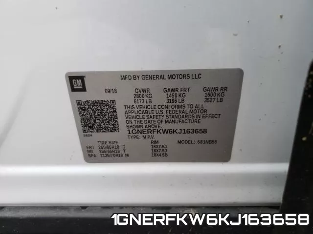 1GNERFKW6KJ163658 фото 2