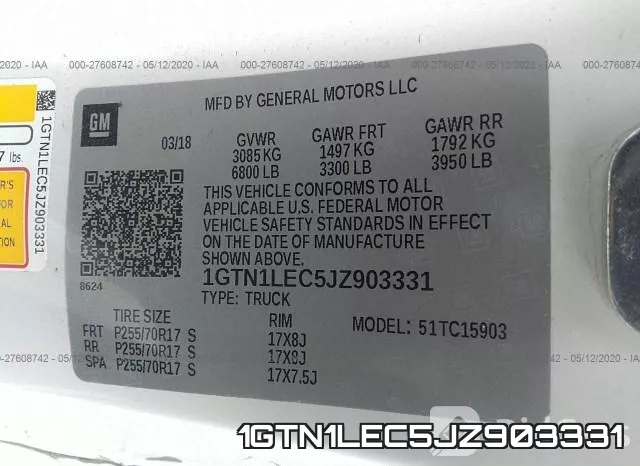 1GTN1LEC5JZ903331 фото 10