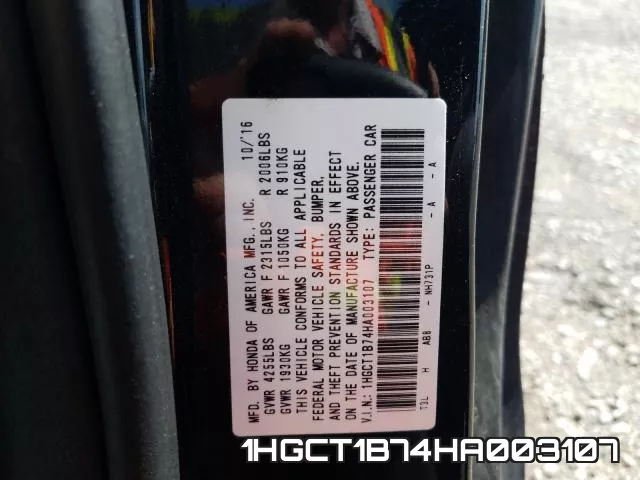 1HGCT1B74HA003107 фото 2