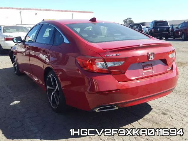 1HGCV2F3XKA011694 фото 4