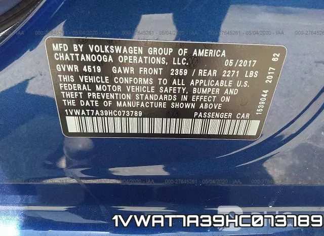 1VWAT7A39HC073789 фото 10