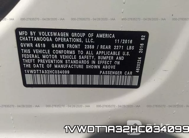 1VWDT7A32HC034099 фото 10