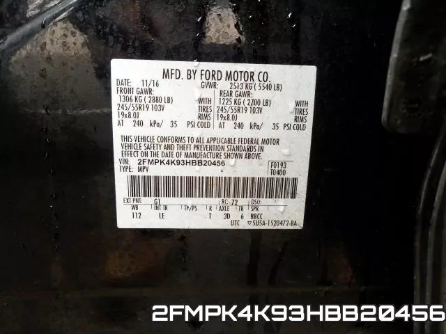 2FMPK4K93HBB20456 фото 2