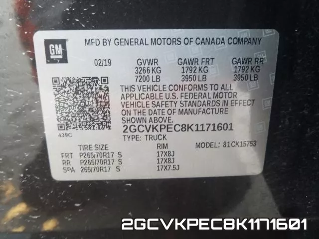 2GCVKPEC8K1171601 фото 2