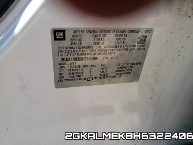 2GKALMEK8H6322406 фото 2