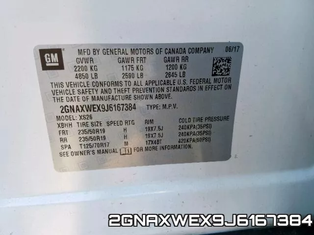 2GNAXWEX9J6167384 фото 2