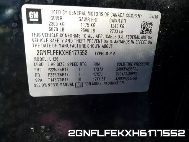 2GNFLFEKXH6177552 фото 2