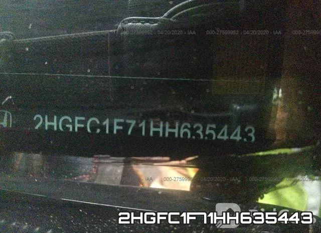 2HGFC1F71HH635443 фото 10