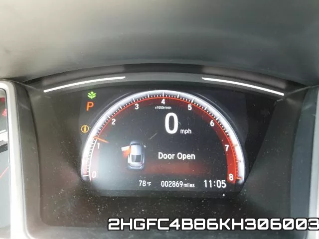 2HGFC4B86KH306003 фото 9
