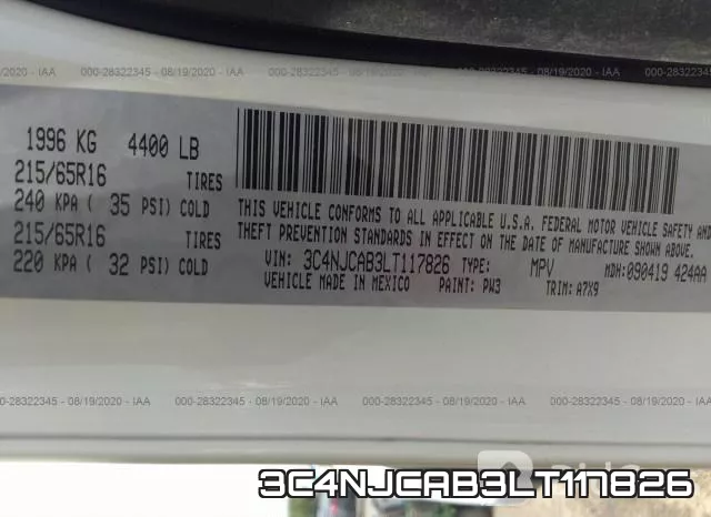 3C4NJCAB3LT117826 фото 10