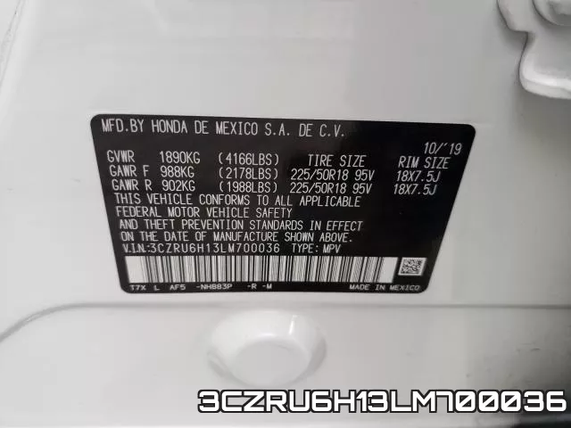 3CZRU6H13LM700036 фото 2